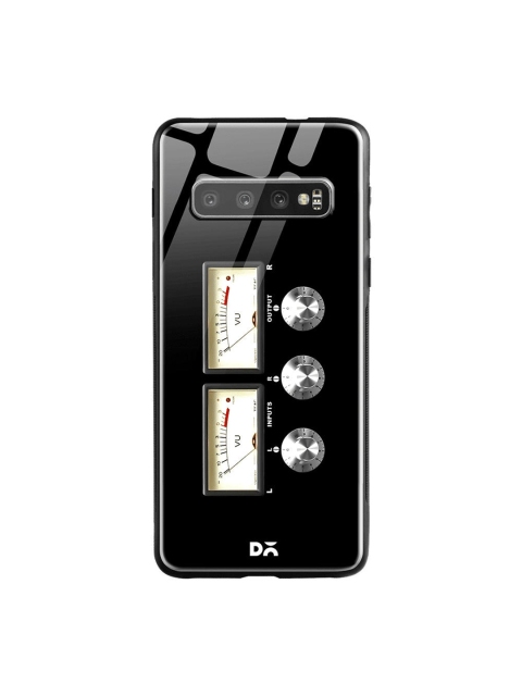 

DailyObjects Black & Off-White Amp Samsung Galaxy S10 Shock Absorbent Glass Case