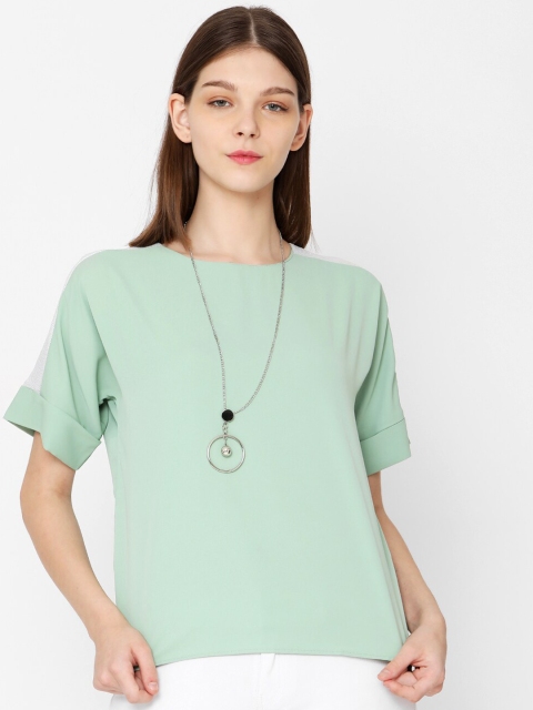 

Deal Jeans Women Sea Green Solid Top