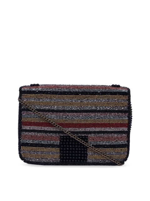 

Diwaah Multicoloured Embellished Envelope Clutch, Multi