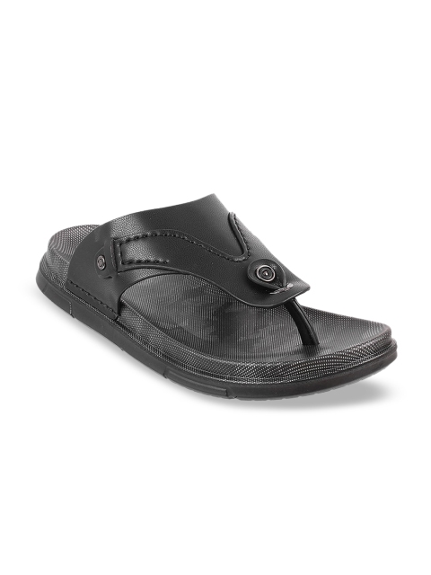 

DAVINCHI Men Black Comfort Sandals