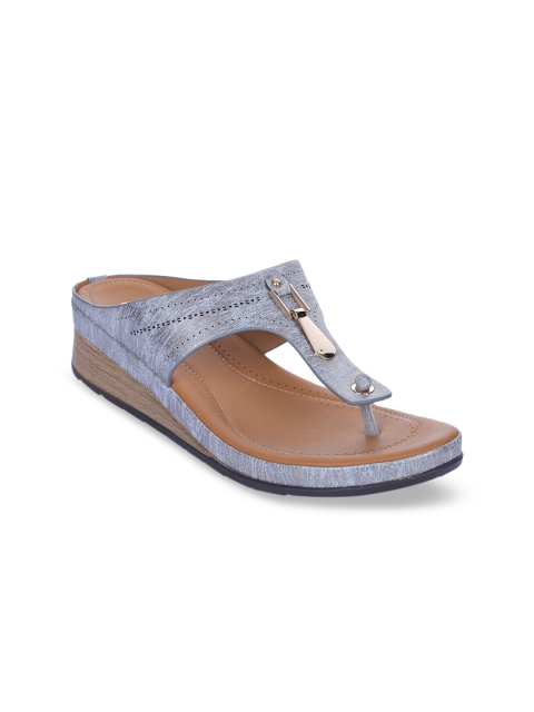 

Liberty Women Grey & Blue Printed Wedges