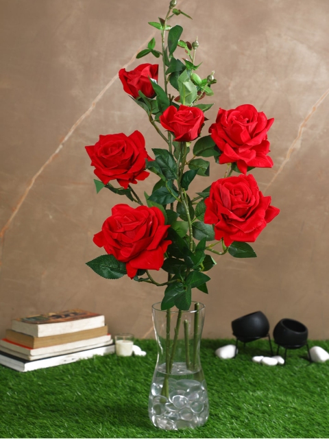 

PolliNation Set Of 2 Red Exquisite Artificial Velvet Rose Flower