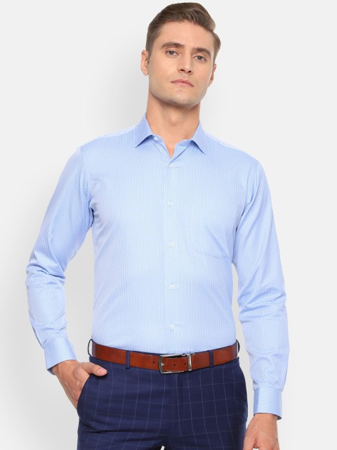 

Van Heusen Men Blue Regular Fit Printed Formal Shirt