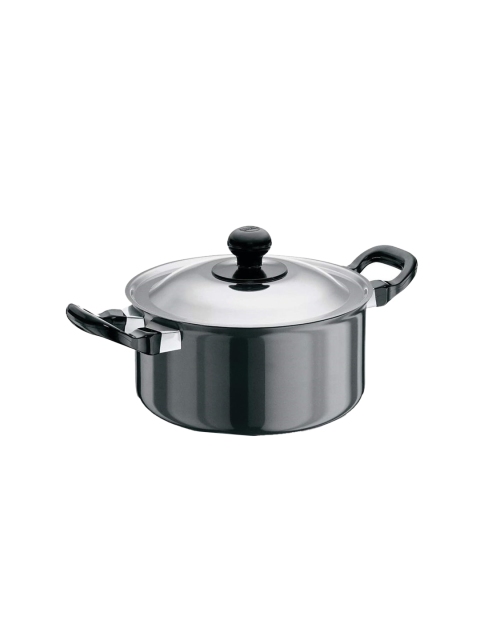 

Hawkins Black Futura Hard Anodised Cook-n-Serve Stewpot With Stainless Steel Lid 3.25 mm