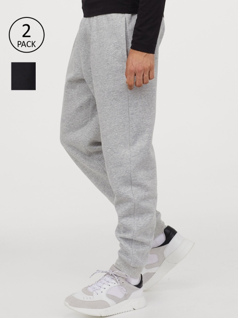 

H&M Men 2-Pack Sweatpants, Grey