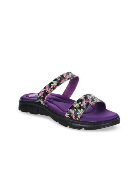 

Liberty Women Purple & Black Printed Slip-On