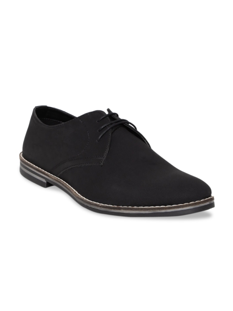

Red Tape Men Black Solid Derbys