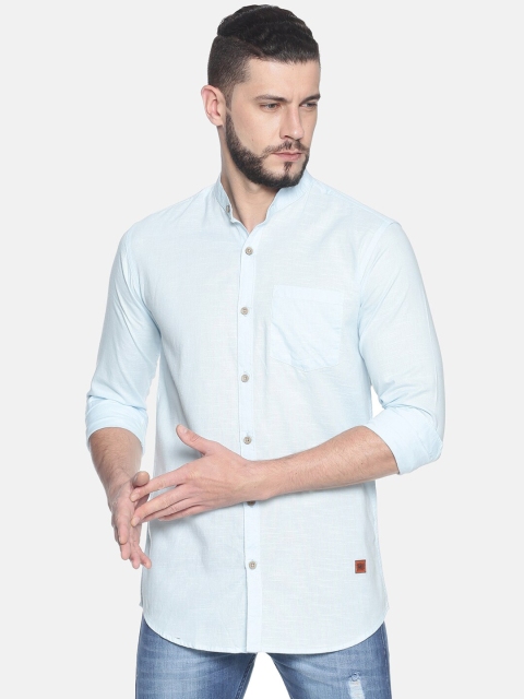 

Campus Sutra Men Blue Classic Regular Fit Solid Casual Shirt
