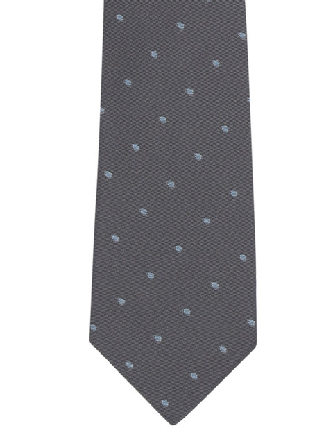 

Blacksmith Grey & White Printed Skinny Tie