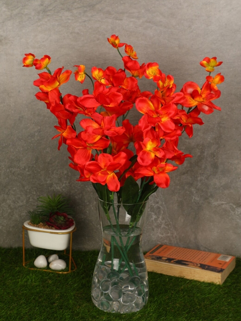 

PolliNation Orange Set Of 5 Artificial Orchids