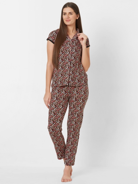 

Sweet Dreams Women Red Printed Night suit