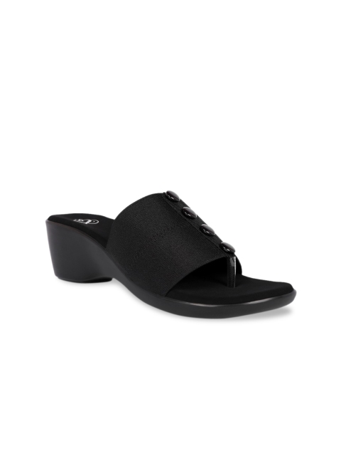 

Sole To Soul Women Black Solid Wedges
