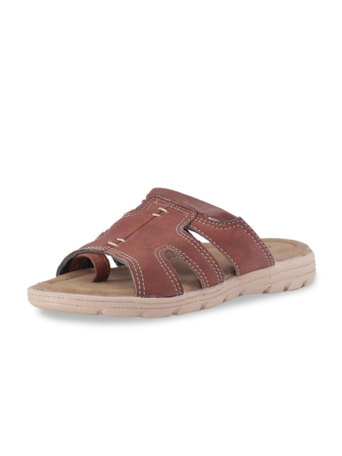

Khadims Boys Brown Solid Comfort Sandals