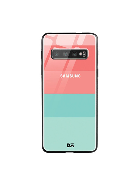 

DailyObjects Pink & Sea-Green Pastel Quin Samsung Galaxy S10 Shock Absorbent Glass Case