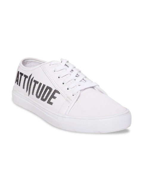 

ATTIITUDE Men White Printed Sneakers
