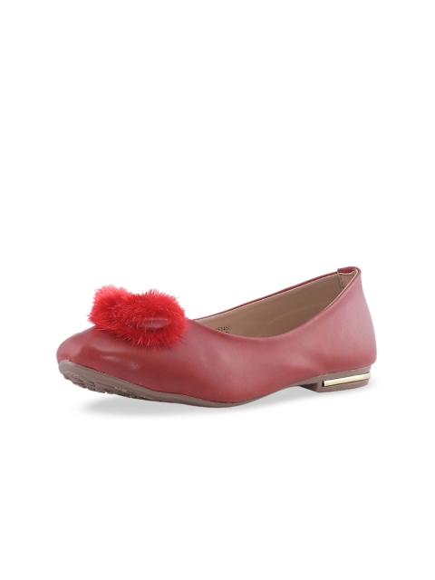 

Khadims Girls Red Embellished Ballerinas