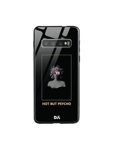 

DailyObjects Black & Grey Hot Psycho Samsung Galaxy S10 Shock Absorbent Glass Case