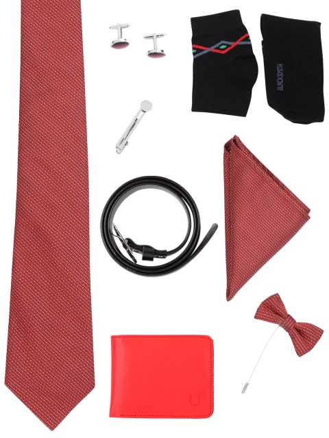 

Blacksmith Men Red & Black Accessory Gift Set