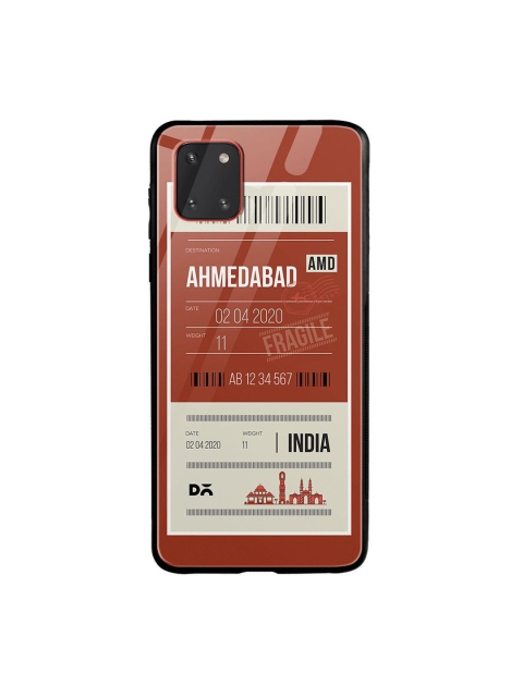 

DailyObjects Rust-Coloured & White Ahmedabad City Tag Samsung Galaxy Note 10 Lite Shock Absorbent Glass Case