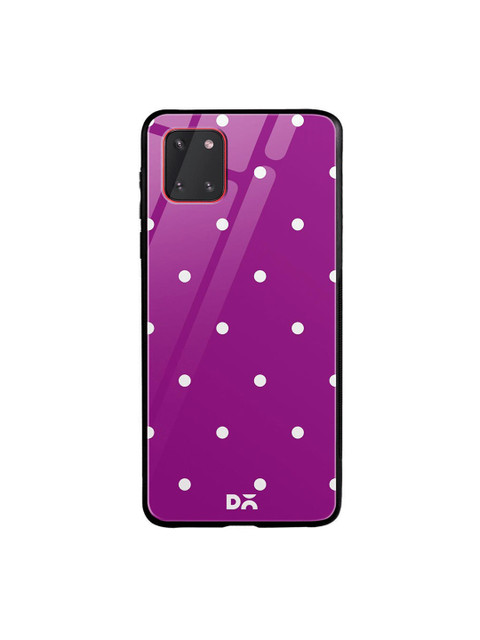 

DailyObjects Violet & White Bubbles Samsung Galaxy Note 10 Lite Shock Absorbent Glass Case