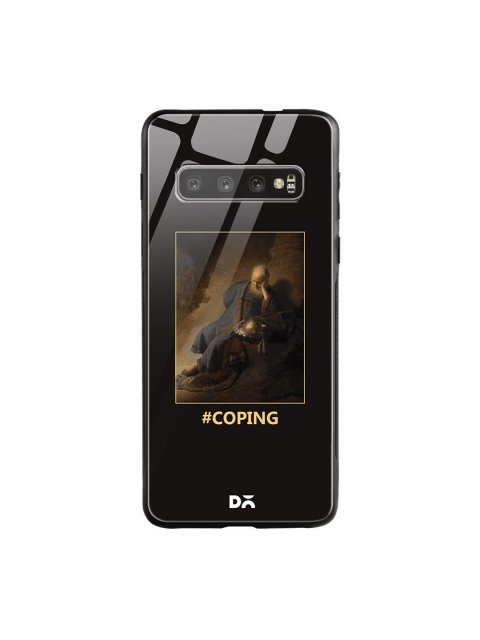 

DailyObjects Black & Brown Coping Samsung Galaxy S10 Shock Absorbent Glass Case
