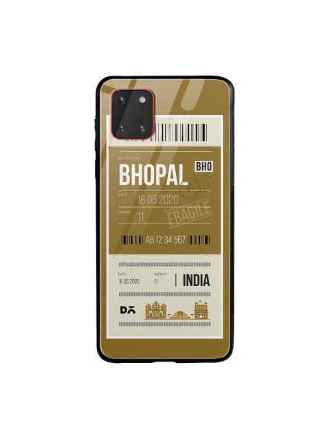 

DailyObjects Olive Green & White Bhopal City Tag Samsung Galaxy Note 10 Lite Shock Absorbent Glass Case