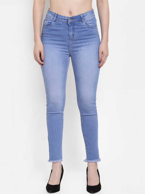 

Global Republic Women Blue Regular Fit Mid-Rise Clean Look Jeans