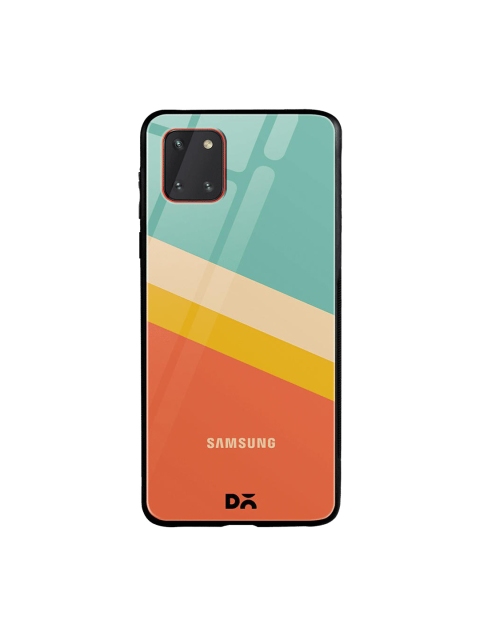 

DailyObjects Green & Orange Tropical Angles Samsung Galaxy Note 10 Lite Shock Absorbent Glass Case