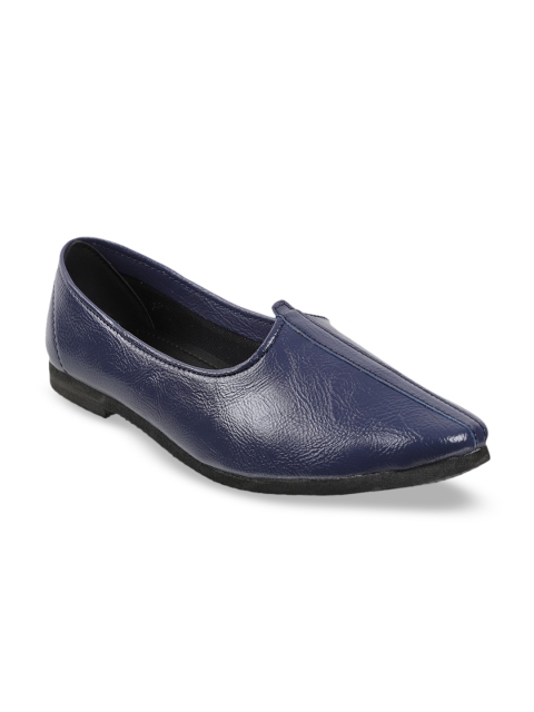 

Vardhra Men Blue Leather Loafers