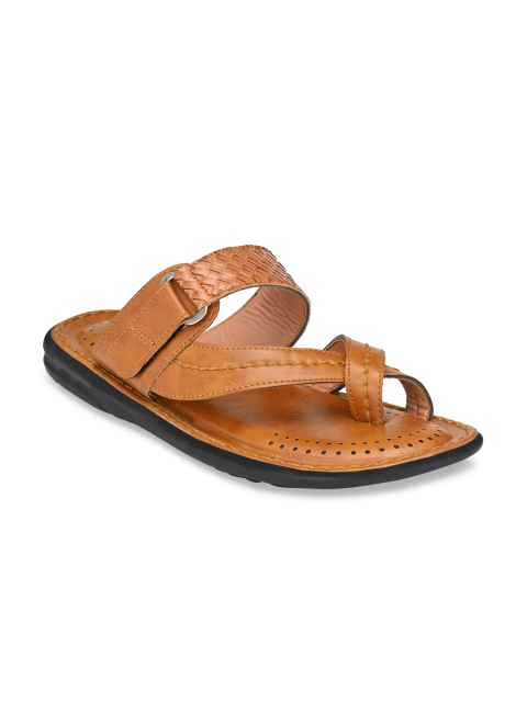 

Walkstyle By El Paso Men Tan Brown Solid Comfort Sandals