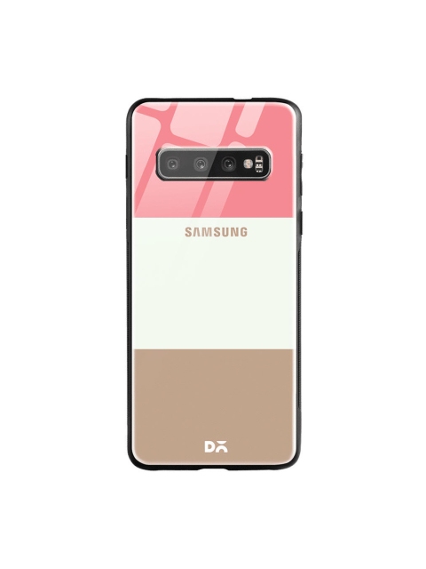 

DailyObjects Pink & White Triplet Samsung Galaxy S10 Shock Absorbent Glass Case