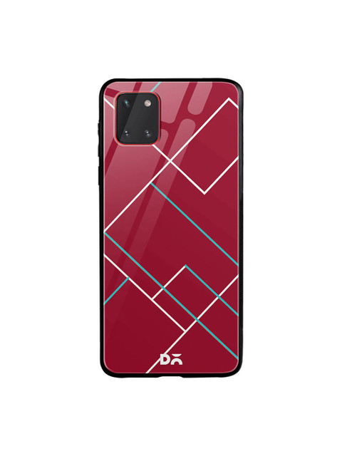 

DailyObjects Red & White Brick Tech Lines Samsung Galaxy Note 10 Lite Shock Absorbent Glass Case