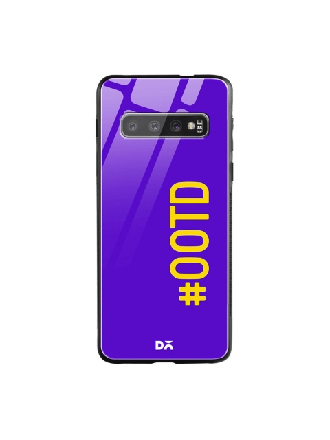 

DailyObjects Blue & Yellow OOTD Samsung Galaxy S10 Shock Absorbent Glass Case