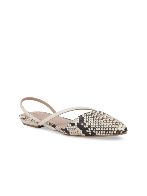 

Call It Spring Women Off-White Textured Mules