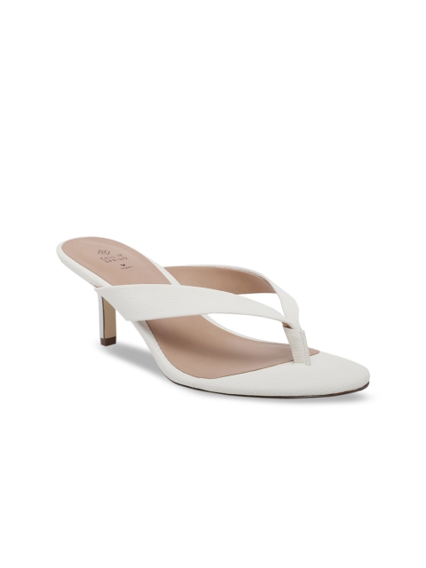 

Call It Spring Women White Solid Heels
