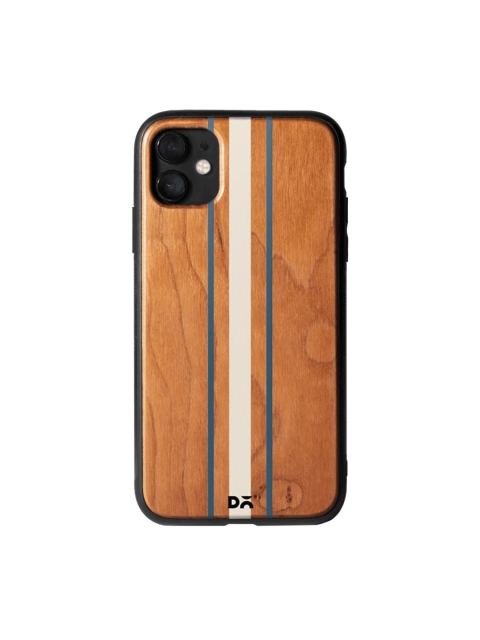 

DailyObjects Brown & White Vertical Wooden iPhone 11 Cover