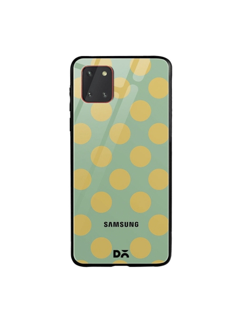 

DailyObjects Green & Yellow Polka Samsung Galaxy Note 10 Lite Shock Absorbent Glass Case