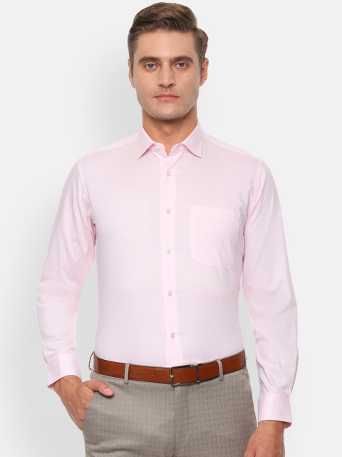 

Van Heusen Men Pink Regular Fit Solid Formal Shirt