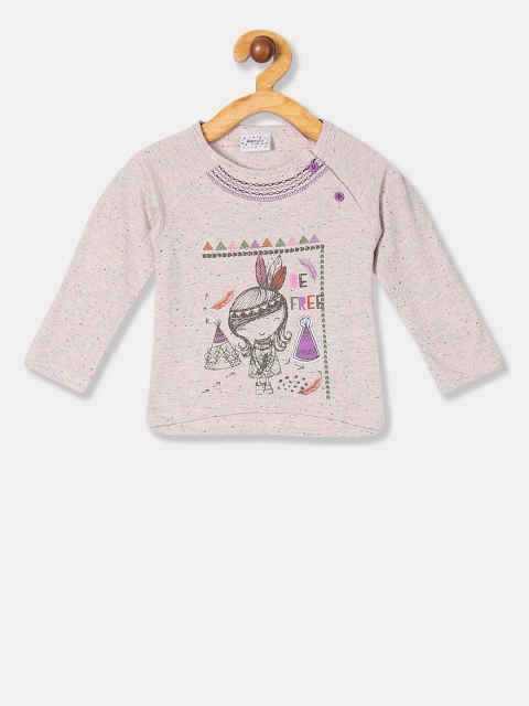 

Donuts Girls Off-White Printed Round Neck T-shirt