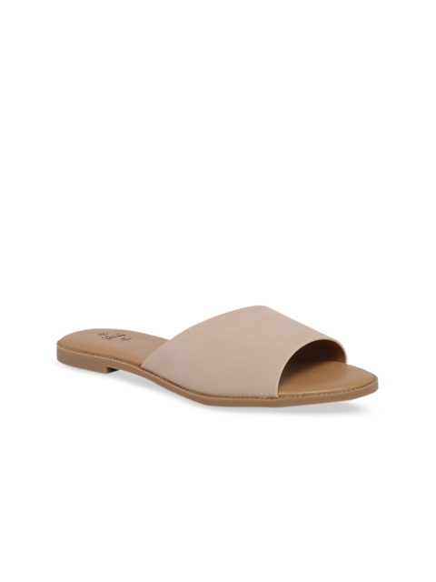 

Call It Spring Women Nude-Coloured Solid Open Toe Flats