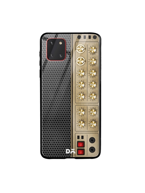 

DailyObjects Black & Gold-Toned Amp Samsung Galaxy Note 10 Lite Shock Absorbent Glass Case