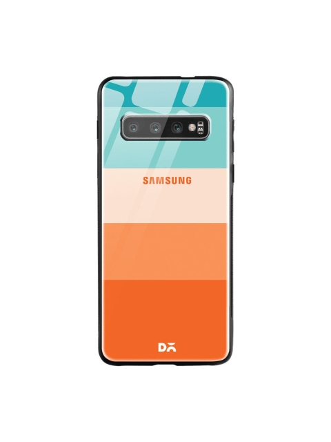 

DailyObjects Turquoise Blue & Pink Trio Quin Samsung Galaxy S10 Shock Absorbent Glass Case