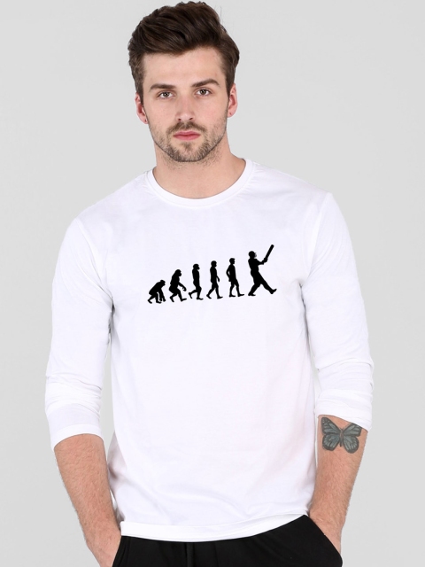 

Bewakoof Men White & Black IPL Printed Round Neck T-shirt