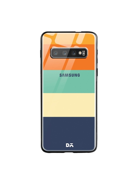 

DailyObjects Orange & Green Quin Samsung Galaxy S10 Shock Absorbent Glass Case