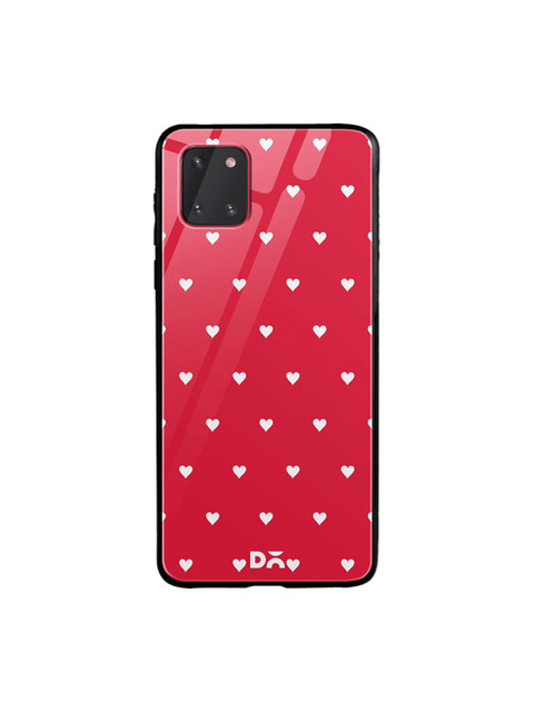 

DailyObjects Red & White Rose Hearts Samsung Galaxy Note 10 Lite Shock Absorbent Glass Case