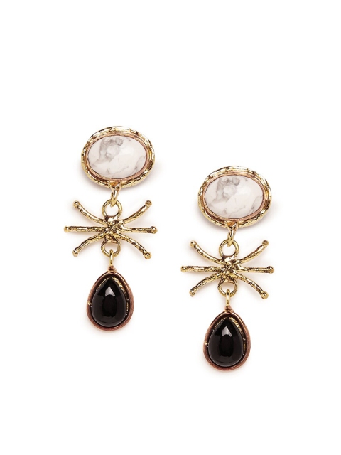 

ZeroKaata Gold-Plated Contemporary Drop Earrings