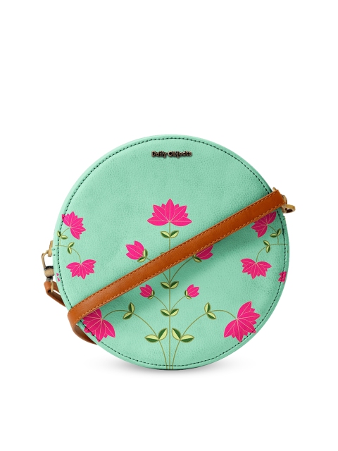 

DailyObjects Green Printed Sling Bag