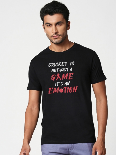 

Bewakoof Men Black Printed Round Neck T-shirt