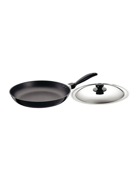 

Hawkins Black & Silver-Toned Futura Nonstick Frying Pan With Stainless Steel Lid 30 cm