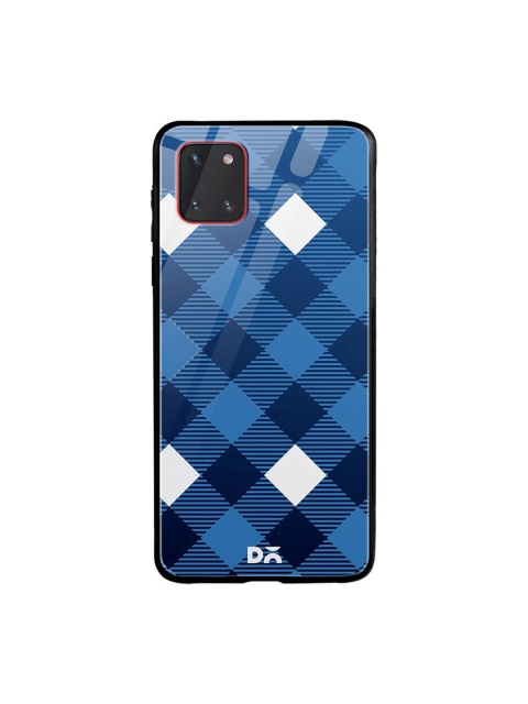 

DailyObjects Small Static Nightfall Checks Samsung Galaxy Note 9 Glass Case Cover, Blue